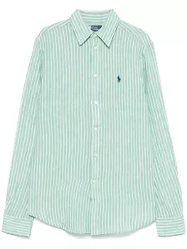 Polo Ralph Lauren рубашка в полоску, зеленый