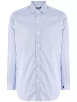 Polo Ralph Lauren рубашка в тонкую полоску с длинными рукавами, синий