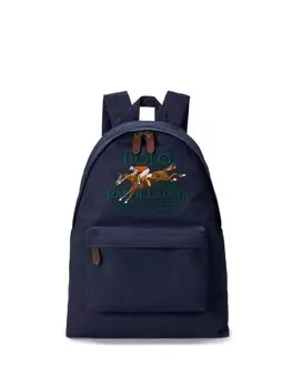 Polo Ralph Lauren рюкзак с вышитым логотипом, синий
