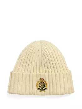 Polo Ralph Lauren шапка бини Crest с вышивкой, нейтральный