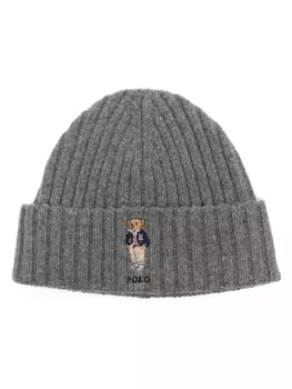 Polo Ralph Lauren шапка бини Polo Bear, серый
