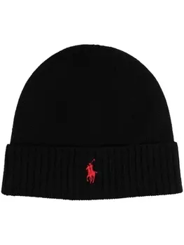 Polo Ralph Lauren шапка бини Polo Pony, черный