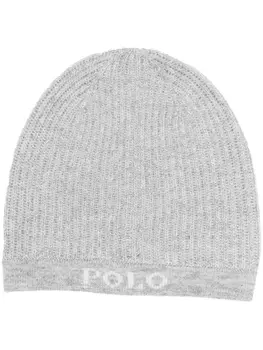Polo Ralph Lauren шапка бини с логотипом, серый