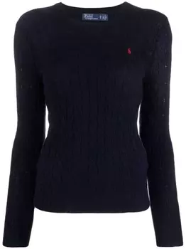 Polo Ralph Lauren шарф с вышитым логотипом, синий