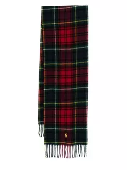 Polo Ralph Lauren шарф в клетку, красный