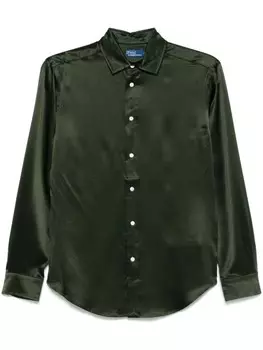 Polo Ralph Lauren шелковая рубашка, зеленый