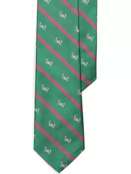 Polo Ralph Lauren шелковый галстук Club, зеленый