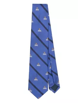 Polo Ralph Lauren шелковый галстук в полоску, синий