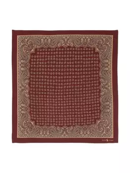 Polo Ralph Lauren шелковый платок с принтом пейсли, красный