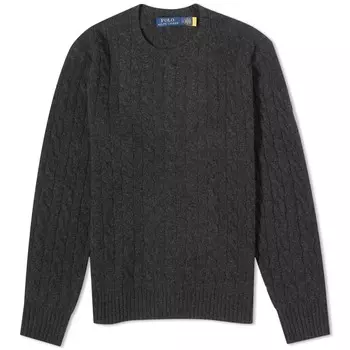 Polo Ralph Lauren Шерсть Кашемир Круглый Трикотаж