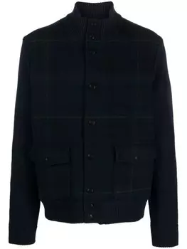 Polo Ralph Lauren шерстяной кардиган с узором Polo Tartan, синий
