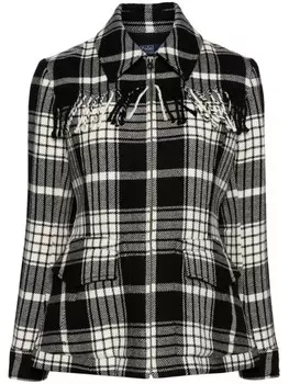Polo Ralph Lauren шерстяной жакет с бахромой, черный