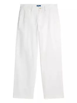 Polo Ralph Lauren широкие брюки со складками, белый