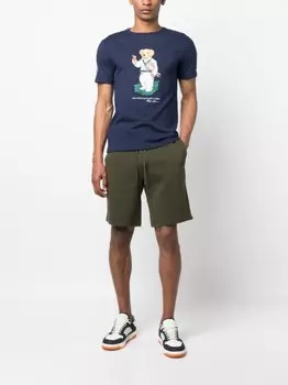 Polo Ralph Lauren шорты с кулиской и вышитым логотипом, зеленый