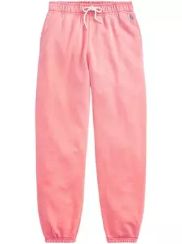Polo Ralph Lauren спортивные брюки с вышивкой Polo Pony, розовый
