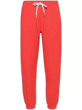 Polo Ralph Lauren спортивные брюки с вышивкой Polo Pony, красный