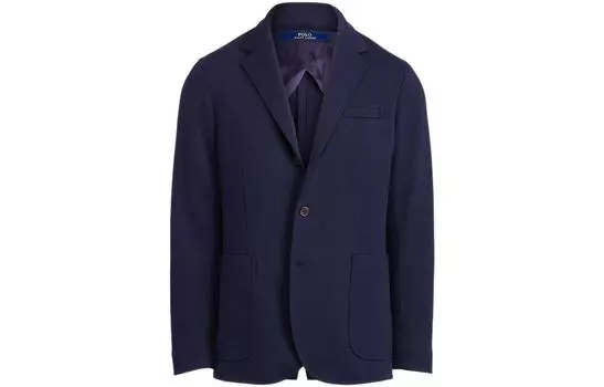 Polo Ralph Lauren SS22 Деловой мужской костюм синего цвета