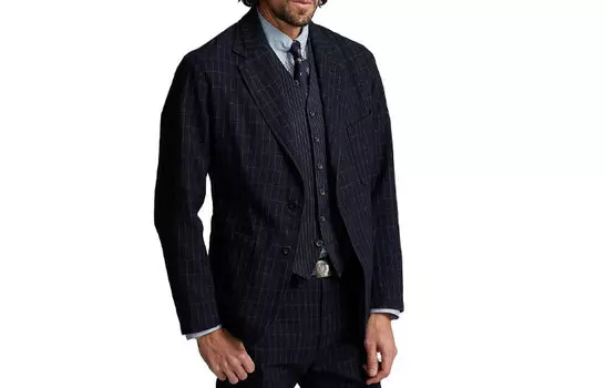 Polo Ralph Lauren SS23 Деловой пиджак мужской темно-синий