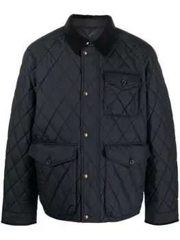 Polo Ralph Lauren стеганая куртка на пуговицах, черный