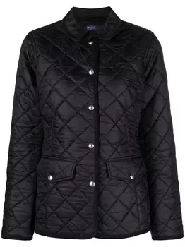 Polo Ralph Lauren стеганая куртка с вышивкой Polo Polo, черный