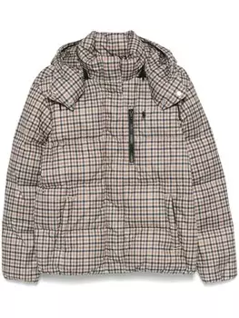 Polo Ralph Lauren стеганая куртка в ломаную клетку, нейтральный цвет