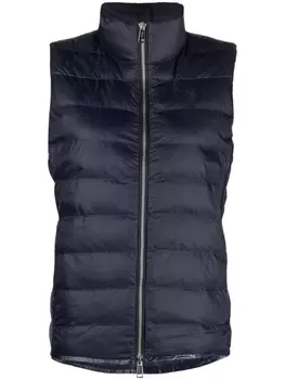 Polo Ralph Lauren стеганый жилет с вышивкой Polo Pony, синий