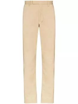 Polo Ralph Lauren строгие брюки прямого кроя, нейтральный цвет