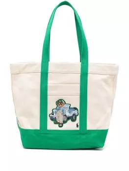 Polo Ralph Lauren сумка-тоут Polo Bear среднего размера, серый