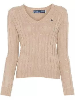 Polo Ralph Lauren свитер фактурной вязки, нейтральный