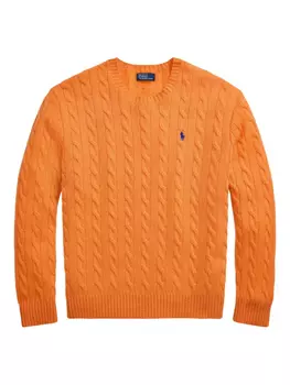 Polo Ralph Lauren свитер фактурной вязки, оранжевый