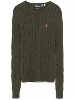 Polo Ralph Lauren свитер фактурной вязки, зеленый