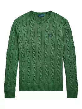 Polo Ralph Lauren свитер фактурной вязки, зеленый