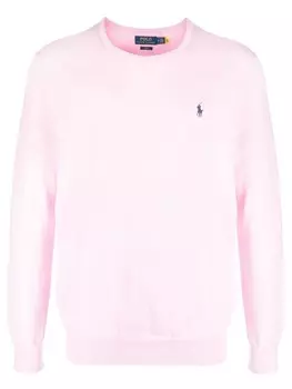 Polo Ralph Lauren свитер с вышитым логотипом, розовый