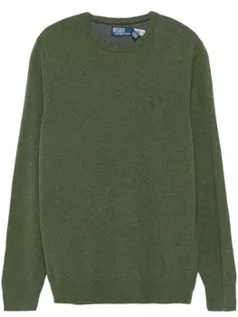 Polo Ralph Lauren свитер с вышивкой Polo Pony, зеленый