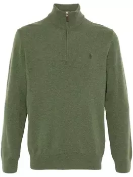 Polo Ralph Lauren свитер с вышивкой Polo Pony, зеленый