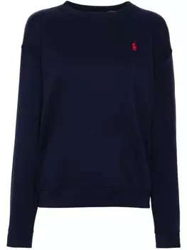 Polo Ralph Lauren свитер с вышивкой Polo Pony, синий