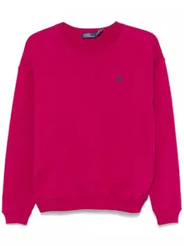 Polo Ralph Lauren свитер с вышивкой Polo Pony, розовый