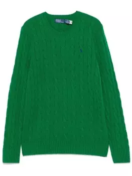 Polo Ralph Lauren свитер с вышивкой Polo Pony, зеленый