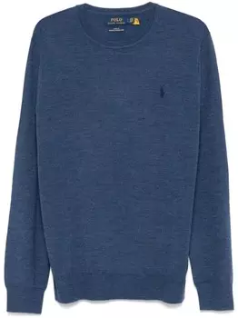 Polo Ralph Lauren свитер с вышивкой Polo Pony, синий