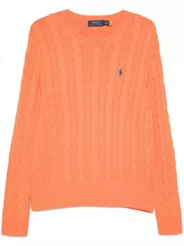 Polo Ralph Lauren свитер с вышивкой Polo Pony, оранжевый