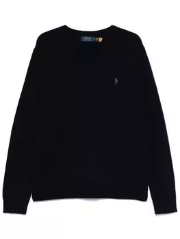 Polo Ralph Lauren свитер с вышивкой Polo Pony, синий