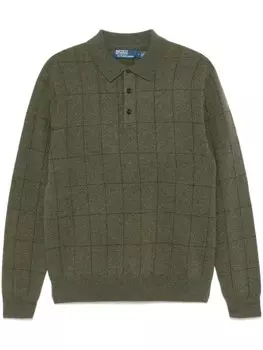 Polo Ralph Lauren свитер в клетку, зеленый