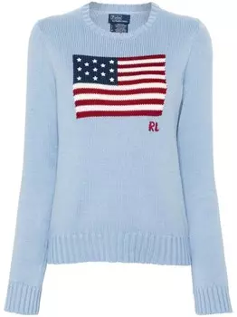 Polo Ralph Lauren свитер вязки интарсия, синий