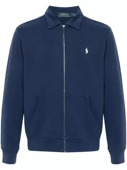 Polo Ralph Lauren толстовка на молнии с отложным воротником, синий