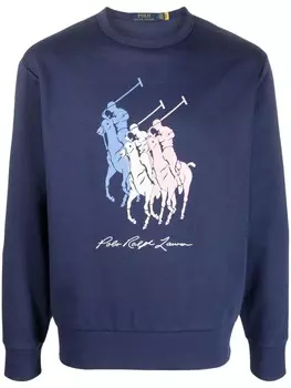 Polo Ralph Lauren толстовка с логотипом, синий