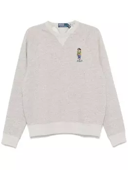 Polo Ralph Lauren толстовка с мотивом Polo-Bear, серый
