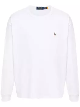 Polo Ralph Lauren толстовка с принтом Polo Pony, белый