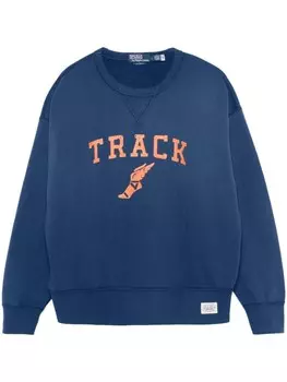 Polo Ralph Lauren толстовка с рисунком из флиса, синий