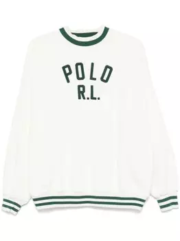 Polo Ralph Lauren толстовка с тисненым логотипом, белый