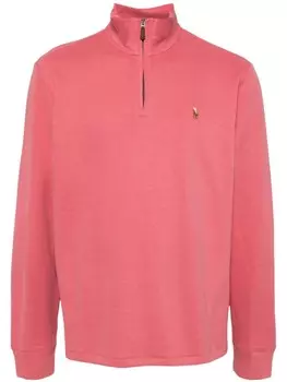 Polo Ralph Lauren толстовка с воротником на молнии и логотипом Polo Pony, розовый
